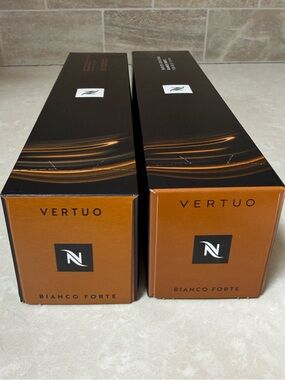 Nespresso Vertuo Bianco Forte Coffee Pods Mug Size 7.7oz 20 Capsules 2 Sleeves